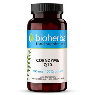 Coenzyme Q10 200 mg + Zinc  100 Capsules | Antioxidant and Cellular Support for Energy and Wellness by BIOHERBA