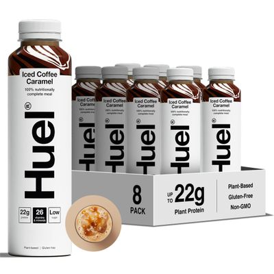 Huel Ready-to-drink Meal, Iced Coffee Protein Drink, 8 x 500ml Bottles, Protein Shakes, Pre-Portioned Meal, 20g of Protein per Bottle, Rich in Essential Vitamins, Minerals, Meal Replacement Shake