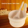 Tixiyu Sauna Bath Kits,Bathroom Wooden Bucket Ladle Set for Sauna SPA Bath Accessories view 4