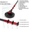 2024 New Solar Photovoltaic Panel Cleaning Tool, 5 Sizes of Carbon Fiber Telescopic Rod, Outdoor Solar Panel Cleaning Kit, Brushless Motor, 35cm Single Head Rotating Cleaning Brush,2.4M view 3