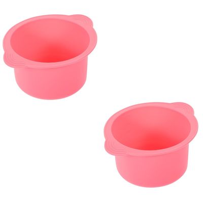 FRCOLOR 2pcs Silicone Waxing Bowl for Hair Removal Wax Warmer Replacement Silicone Bowl Liner for Wax Warmer Use Body Facial Hair