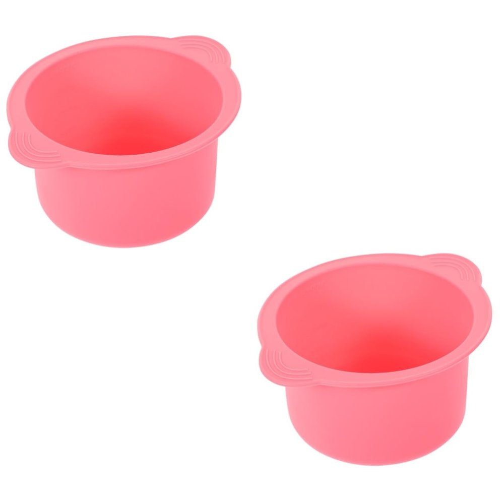 FRCOLOR 2pcs Silicone Waxing Bowl for Hair Removal Wax Warmer Replacement Silicone Bowl Liner for Wax Warmer Use Body Facial Hair