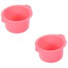 FRCOLOR 2pcs Silicone Waxing Bowl for Hair Removal Wax Warmer Replacement Silicone Bowl Liner for Wax Warmer Use Body Facial Hair view 1