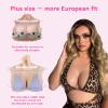 Minaky Silicone Breast Forms Realistic Breastplate Prosthesis Mastectomy C~G Cup Artificial Fake Breast for Crossdresser Transgender Cosplay - 9TH Generation,B Cup Cotton,Asian Yellow view 2