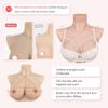Minaky Silicone Breast Forms Realistic Breastplate Prosthesis Mastectomy C~G Cup Artificial Fake Breast for Crossdresser Transgender Cosplay - 9TH Generation,B Cup Cotton,Asian Yellow view 4