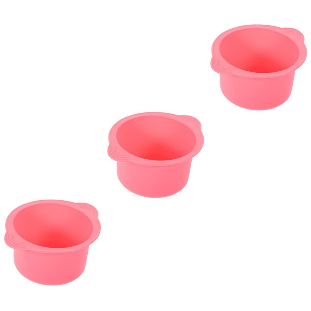 Beavorty 3pcs Silicone Waxing Bowl Replacement for Hair Removal Wax Warmer for Wax Melting and Hair Removal Procedures
