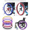 LJPZYOY Wheelchair Push Rim Covers, Wheelchair Handrim Covers, 22/24-Inch Non-Slip Wear-Resistant Wheelchair Push Rim Covers - Big Wheel Silicone Protective Cover,002,24in view 3
