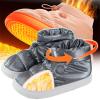  Heated Slippers for Men and Women,USB Rechargeable Foot Warm,With 3 Temperature Settings,5V 6000mah*2 Electric Heated Shoes,Waterproof,With Elastic Strap And Buckle,for Indoor Winter Home Office view 1