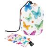 2 Pcs Cosmetic Bag Bucket Travel Makeup Bags Large Capacity Soft Waterproof Portable Drawstring Cosmetic Bag, Art Watercolor Butterfly