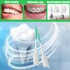 200 Pieces Interdental Brushes Green, Tooth Picks Floss Sticks, Floss Brushes, Dental Tools for Braces Oral Cleaning, Braces Cleaning Kit view 3