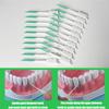200 Pieces Interdental Brushes Green, Tooth Picks Floss Sticks, Floss Brushes, Dental Tools for Braces Oral Cleaning, Braces Cleaning Kit view 4
