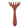 1PC Natural Golden Sandalwood Five-Claw Scalp Massager Gua Sha Tool Back Scratcher Spa Handheld Meridian Massage Comb Hair Care view 1