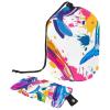 Drawstring Travel Cosmetic Bags Barrel Makeup Bag, Watercolor Colorful Dolphin Large Toiletry Organizer Waterproof for Women view 1
