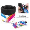 Drawstring Travel Cosmetic Bags Barrel Makeup Bag, Watercolor Colorful Dolphin Large Toiletry Organizer Waterproof for Women view 4