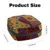 Sanitary Napkin Storage Bag, Period Kit Bag for School, Menstrual Cup Pouch, Sanitary Napkin Pads Organiser Bag, Wild Turkey Abstract Red Flowers view 3