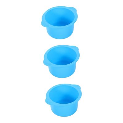 Healeved 3pcs Silicone Bowl Wax Warmer Liner for Wax Warmer Bowl for Hair Removal Waxing Treatments Capacity Includes Silicone Pot Liner Replacement