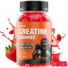 Creatine Gummies 5000mg Creatine Monohydrate with 1000mg BCAAs (1 Month Supply) for Men & Women, Vegan & Sugar-Free, Easy Pre/Post Workout Gym Support for Performance and Muscle Power, 60 Count view 1