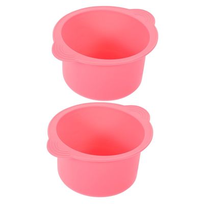 Beavorty 2pcs Hair Removal Wax Warmer Bowl Silicone Liner Wax Pot for Body Waxing Heater