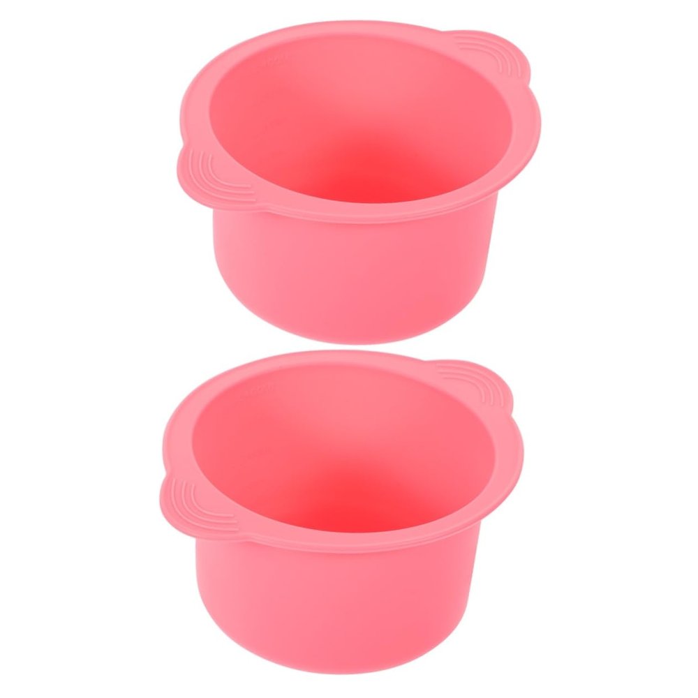 Beavorty 2pcs Hair Removal Wax Warmer Bowl Silicone Liner Wax Pot for Body Waxing Heater