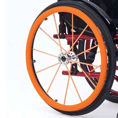 LJPZYOY 24 Inch Wheelchair Rim Cover, Sports Wheelchair Rear Wheel, Silicone Push Cover, Improve Grip And Traction,006,22inch