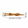 1PC Cat Shaped Manual Back Scratcher, Back Scratcher, Wooden Body Itching Stick, Therapeutic Self-Massager Gift For Cat Lovers view 2
