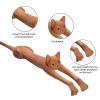 1PC Cat Shaped Manual Back Scratcher, Back Scratcher, Wooden Body Itching Stick, Therapeutic Self-Massager Gift For Cat Lovers view 4
