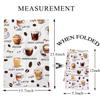 BDPWSS Coffee Kitchen Towel Barista Gift Coffee Lover Gift Coffee Drinker Gift Coffee Fan Gift Coffee Themed Hand Tea Towels (Coffee TW) view 2
