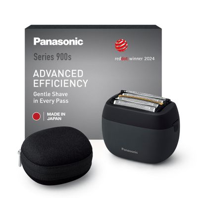 Panasonic ES-PV3B-K811 Series 900s Foil Shaver, Wet & Dry 5-Blade Electric Shaver for Men, Responsive Beard Sensor, USB-C, Carry Case, Matte Black