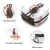 Sanitary Napkin Storage Bag, Menstrual Cup Pouch Tampon Bag, Period Pads Holder Organizer for Women Girls, Japanese Letters Samurai with Abstract Element view 2