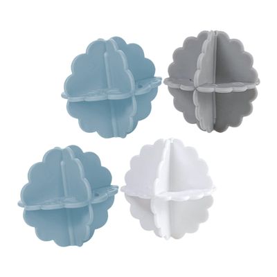 Anneome 4pcs Laundry Ball Washing Machine Eco Balls for Laundry Clothes Cleaning Winding Random Color