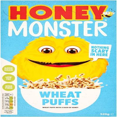 18 x Wheat Puffs CEREAL 520G Healthy Breakfast Cereal | Vegan | High Fibre | Delicious Tasty And Twisty