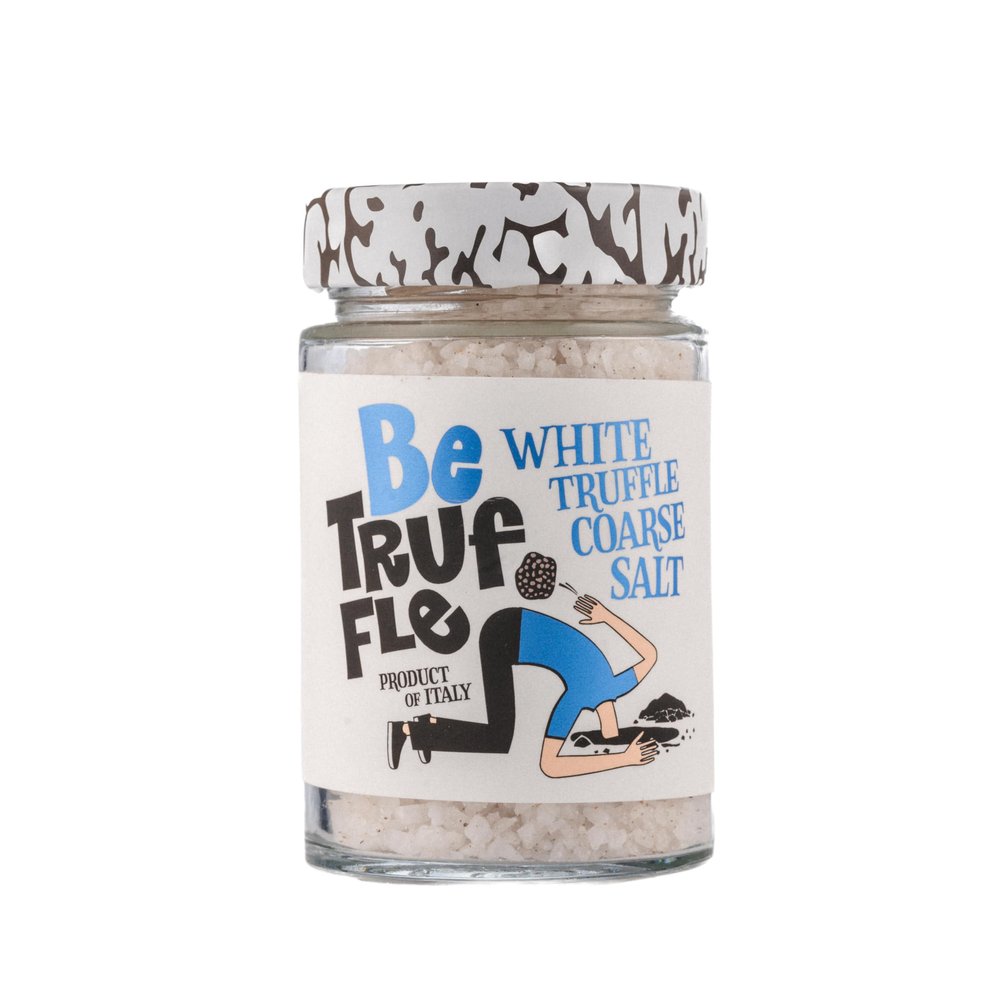 Be Truffle - Salt 100% Made in Italy - Vegan, Gluten-Free, Cholesterol-Free (210g, White Truffle Coarse Salt)