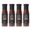 Spicy Rye's Spicy BBQ Sauce 4 Pack 250ml - Smooth, Smokey Hot Sauce with Tomatoes, Honey & Scotch Bonnet Chillies - For Dipping & Marinading view 1