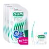 GUM Soft-Picks PRO interdental Cleaners | Curved Shape for Easy Access to Hard-to-Reach Areas | Gentle Action for Sensitive Gums | [M - 3x60] (+1 Bonus Sample) view 1