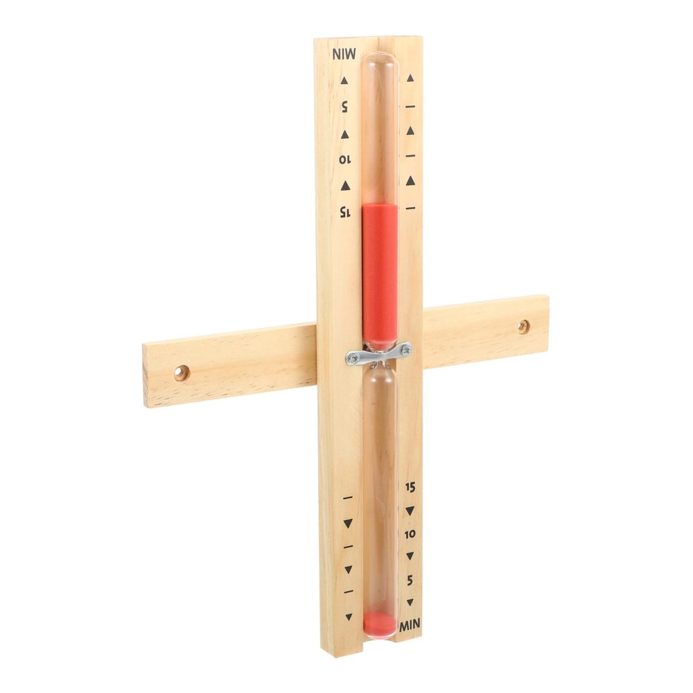 BCOATH Sauna Timer Rotating Wooden Timer for Sauna Room Decor Easy to Mount Wall Friends