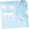 FOMIYES Travel Size Contacts Lens Box 4pcs Cosmetic Lens Containers Made of Pp Material view 2