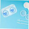 FOMIYES Travel Size Contacts Lens Box 4pcs Cosmetic Lens Containers Made of Pp Material view 3