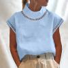 White t Shirt Womens Thermals Womens Jumpers Hawaiian Shirt Women Ruffle Sleeve Ladies Loungewear Shawl Wraps Tops Blouse Shirts Fringed Waistcoats Denim Jackets for Women UK Women's view 2