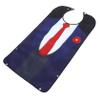 Anneome Adult Bib for Elderly with Waterproof Double-layer Fabric, Long Neck-to-leg Design with Printed Blue and Red Floral Pattern, Saliva-resistant Eating Bib for Seniors Mealtime view 1