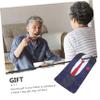Anneome Adult Bib for Elderly with Waterproof Double-layer Fabric, Long Neck-to-leg Design with Printed Blue and Red Floral Pattern, Saliva-resistant Eating Bib for Seniors Mealtime view 4