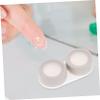 BCOATH Cute Contacts Lens Case Storage Box Compact Lens Holder Case Removal Tool for Travel Daily Use view 2