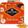 Jacob's The Selection 8 Cracker Varieties 900g | Perfect for Sharing On the go Snacks | 8 Different Selection of Delicious Crackers and Biscuits view 1
