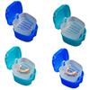 KOMBIUDA 2pcs Storage Box Strainer and Hinge Portable Plastic Case for Retainers and Artificial Teeth Daily Travel Use Color view 1