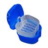 KOMBIUDA 2pcs Storage Box Strainer and Hinge Portable Plastic Case for Retainers and Artificial Teeth Daily Travel Use Color view 2