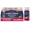 San-Pelegrino Pomegranate & Orange Drink 12 x 330ml - Italian Sparkling Drink with 10% orange juice from concentrate and 6% pomegranate juice from concentrate, with sugar and sweetener view 2
