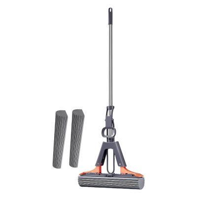 PVA Sponge Roller Mop with Adjustable Handle | Efficient Cleaning Absorbent Sponge Mop for Hardwood, Tile, Marble Floor