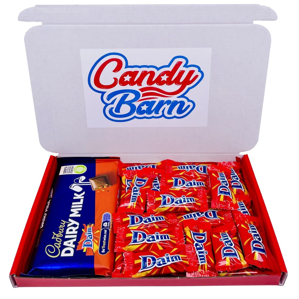 Daim Chocolate Bars Gift Set Almond Milk Chocolate Minis Selection Hamper Box
