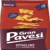 Gran Pavesi Cracker Le Sfogline Gusto Barbecue, Baked, Savory and Crispy Snack, Palm Oil Free, Pack of 6 Single Portions 30 g view 1