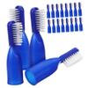 Gogogmee Mini Finger Toothbrush Set 20pcs Blue, Small Portable Prison Teeth Brush with Safety Half-Finger Design for Oral Care and Travel Use view 1