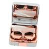 BCOATH Compact Marble Case for Contacts Travel Lens Holder Mirror Portable Organizer view 1
